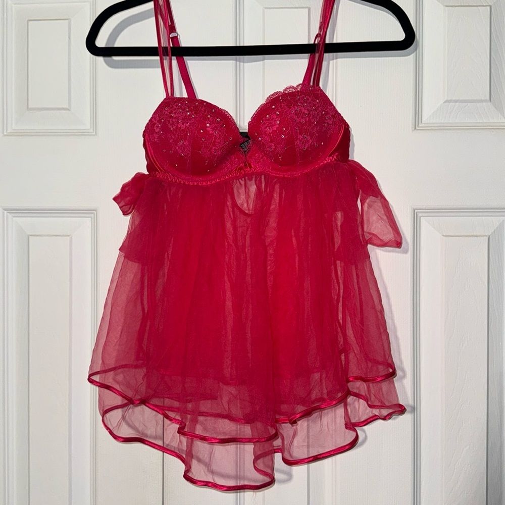 Hot Pink Victoria's Secret Babydoll
Lingerie Top
